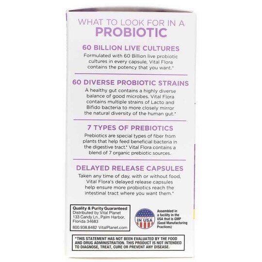 Vital Flora Women 55+ Probiotic + Prebiotics Shelf Stable, VTP